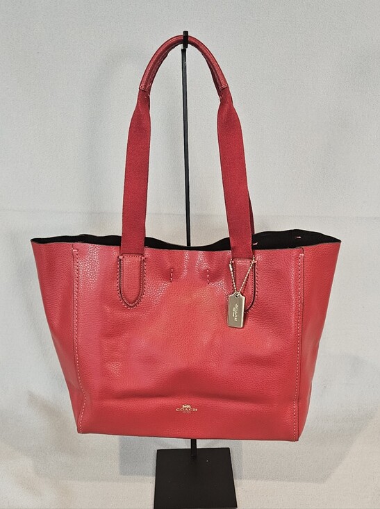 Coach Handbags - Coach Derby Cherry Red Leather Tote